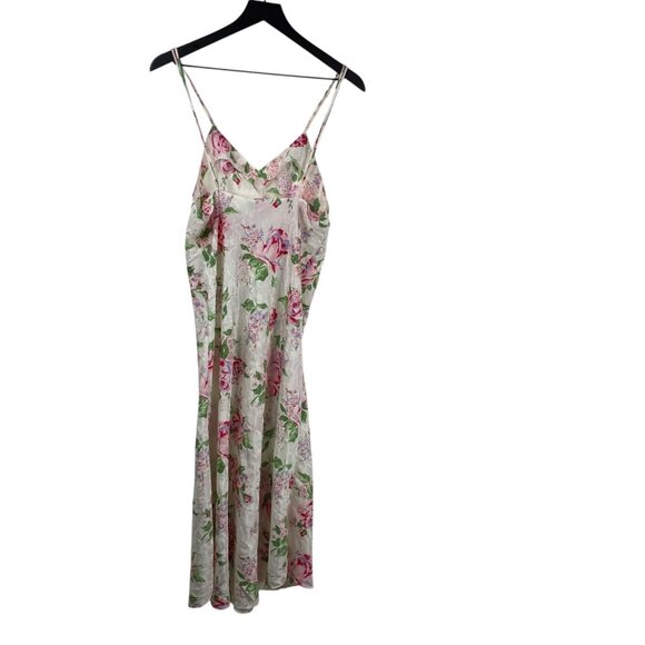 Vintage Maryann’s Boutique Peignoir Robe & Gown White Sz S Floral Satin Romantic - Picture 3 of 16